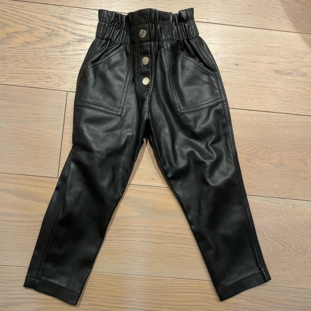 River island faux leather pants